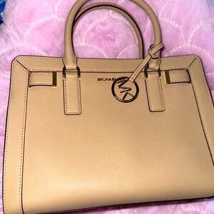 Michael Kors Light Beige Satchel
